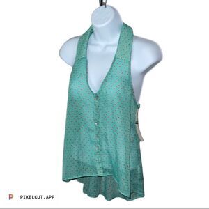 🎉 3/$25 🎉 Love ❤️ Love | Lace Back Collar Button Up Tank